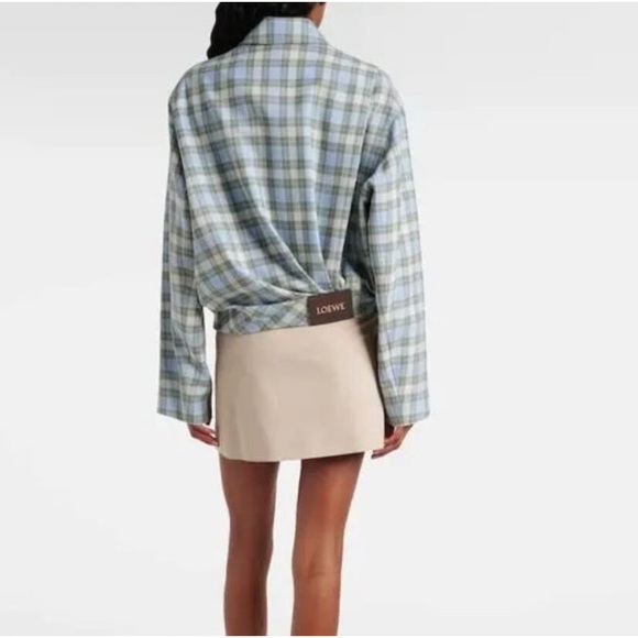 LOEWE Checked Draped Jacket — Like New | Authentic - Picture 3 of 13